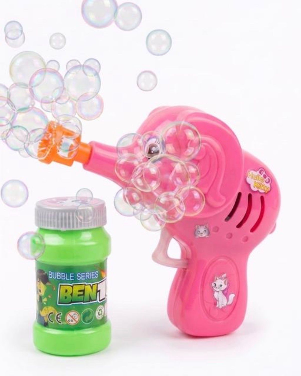 Bubble Gun Toy with Bubble Solution 🎀✨