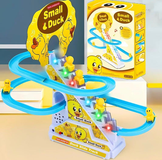 Small Duck Slide Track Toy with Lights & Music 🎶✨