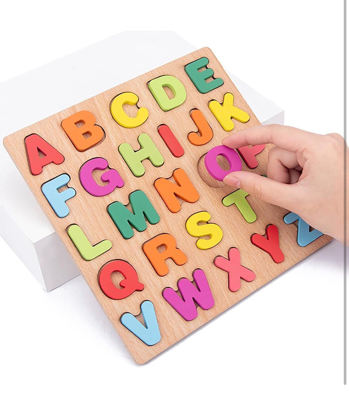 Wooden Educational Puzzle Board Set (Alphabets, Numbers & Shapes)