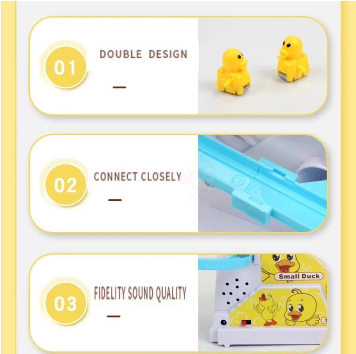 Small Duck Slide Track Toy with Lights & Music 🎶✨
